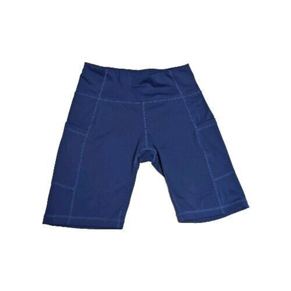 Balef Athletic Shorts Women Medium Bike Cycle Pockets Gym Navy Blue M